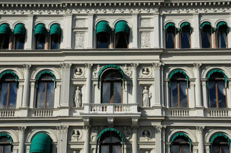 Sweden, old luxurious building in the center of Stockholm のeditorial素材