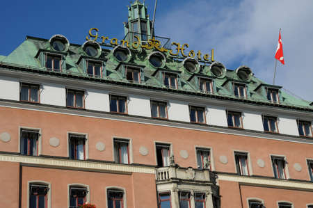 Sweden, old luxurious building in the center of Stockholm のeditorial素材