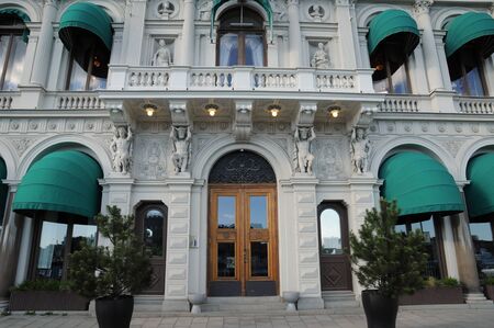 Sweden, old luxurious building in the center of Stockholm のeditorial素材