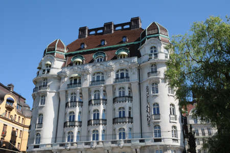 Sweden, old luxurious building in the center of Stockholm のeditorial素材
