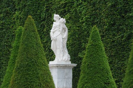 statue in the park of Versailles Palaceのeditorial素材