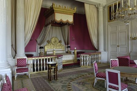 Versailles, a bedroom in Le Grand Trianonのeditorial素材