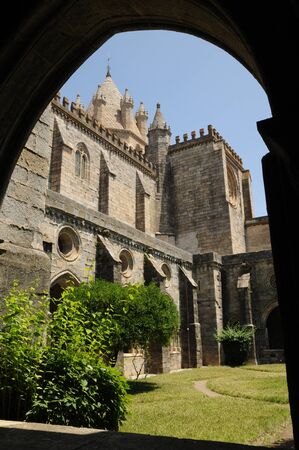 cathedral of Evora in Portugalthe cathedral cloister of Evora in Portugalのeditorial素材