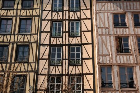 Normandy, picturesque old historical house in Rouenのeditorial素材