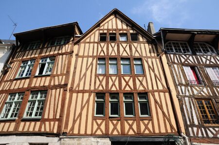 Normandy, picturesque old historical house in Rouen