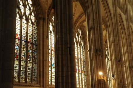 abbey church Saint-Ouen of Rouen in Normandyのeditorial素材