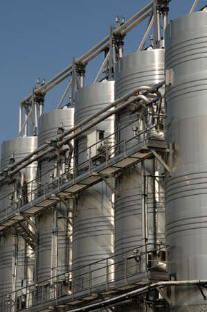 France, inoxidable metal wine tank in Provenceのeditorial素材