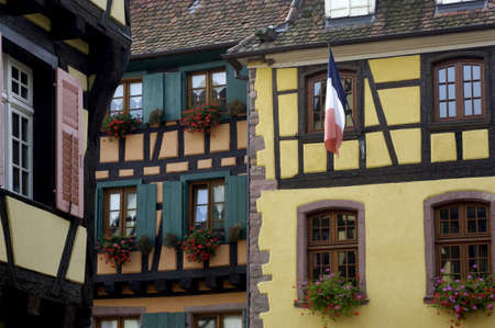 France, the small village of Riquewihr in Alsaceのeditorial素材