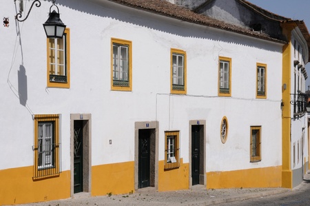 house in the city of Evora in Portugalのeditorial素材