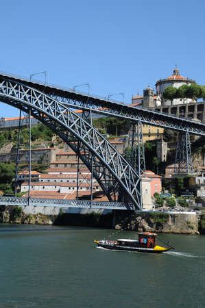 historical bridge of the city of Porto in Portugalのeditorial素材