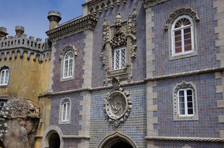 Portugal, the Pena National Palace in Sintra,のeditorial素材