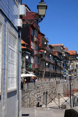 old houses of the city of Porto in Portugalのeditorial素材