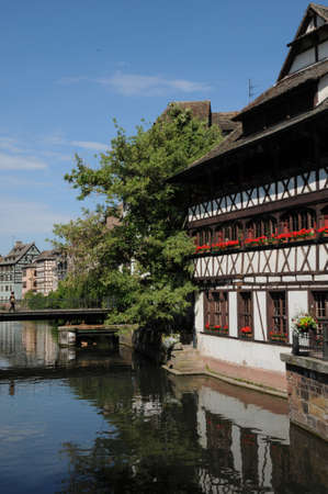 old house in the district of La Petite France in Strasbourgのeditorial素材