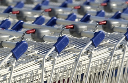 close up of market cart
