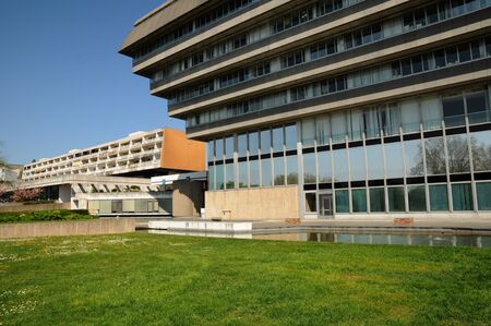 Val d Oise, the prefecture of CergyPontoiseのeditorial素材