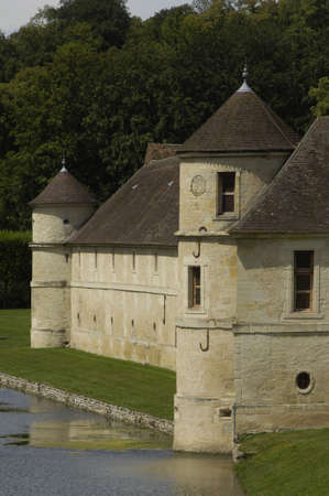 Val d Oise, the castle of  villarceauxのeditorial素材