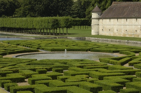 Val d Oise, the castle of  villarceauxのeditorial素材