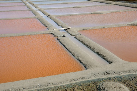 France, the salt evaporation pond in Guerandeのeditorial素材