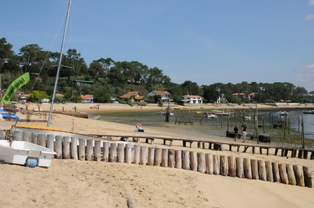 France, boat on the coast of l Herbeのeditorial素材