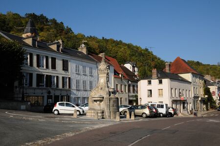 France, the historical village of La Roche Guyonのeditorial素材