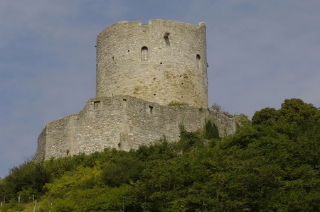 France, La Roche Guyon, keep of the 12 centuryのeditorial素材