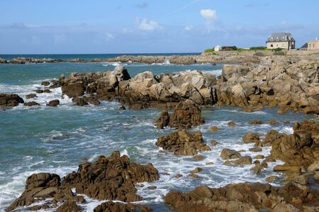 France, La Cote Sauvage in Le Croisicのeditorial素材