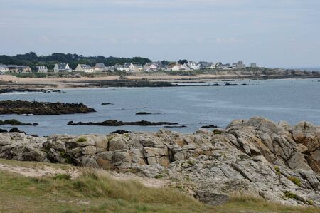 France, La Cote Sauvage in Batz sur Merの写真素材