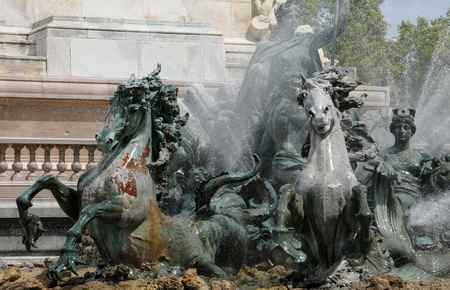 France, the Monument aux Girondins in Bordeauxのeditorial素材