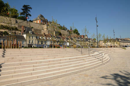 the town of Pontoise in Val d Oiseのeditorial素材