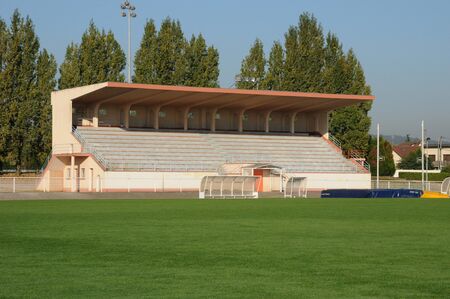 France, the stadium of Les Mureauxのeditorial素材