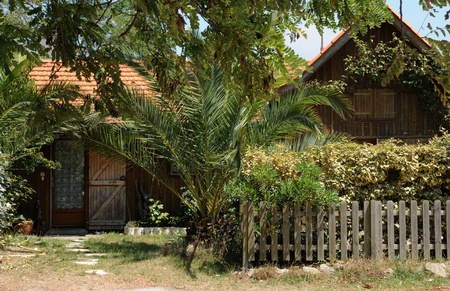 France, an old little house in Cap Ferretのeditorial素材