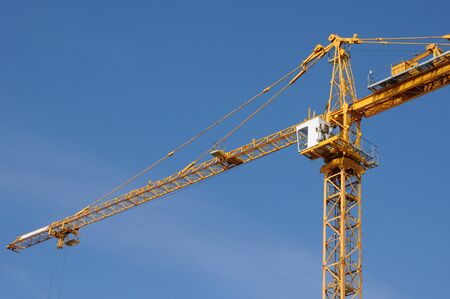 France, a crane on a building site in Courdimancheのeditorial素材