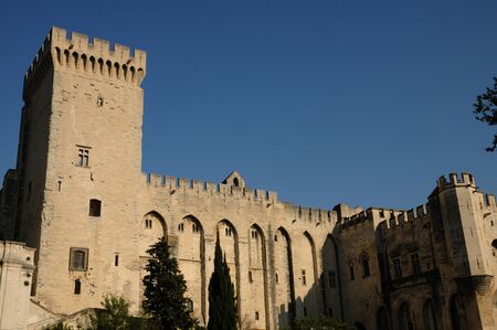 France, Le Palais Des Papes in Avignonのeditorial素材