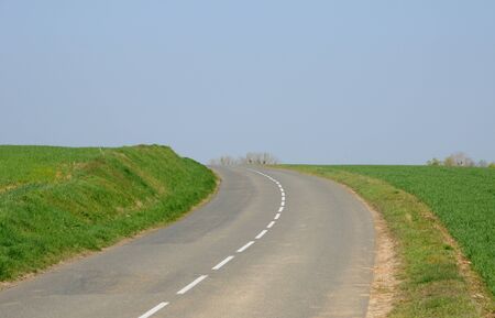 France, a country road in Val d Oise