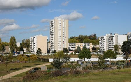 France, Yvelines, le Parc de Sautour in Les Mureauxのeditorial素材