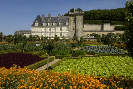 France, the renaissance castle of Villandryのeditorial素材