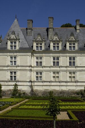 France, the renaissance castle of Villandryのeditorial素材