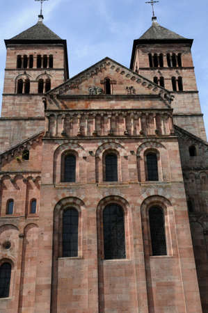 France, the roman abbey of Murbach in Alsace