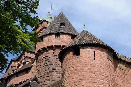 France, the chateau du Haut Koenigsbourg in Alsaceのeditorial素材