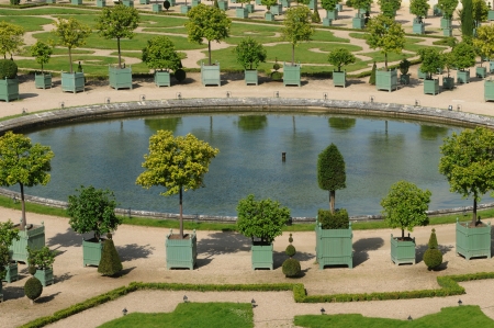 garden of the Versailles palace Orangeryのeditorial素材