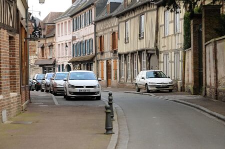 France, the old village of  Lyons la Foretのeditorial素材