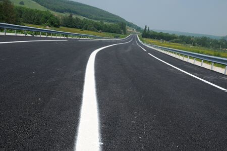 France, a new trunk road in Fleury sur Andelleの写真素材
