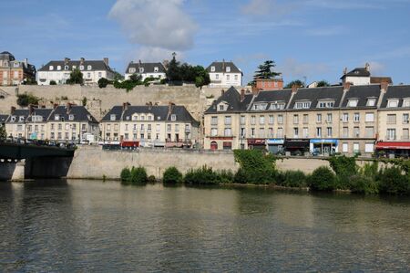 Ile de France, the town of Pontoise in Val d Oiseのeditorial素材