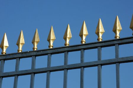 golden gate of Rambouillet palace in Les Yvelinesの写真素材