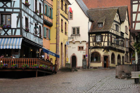 France, the small village of Riquewihr in Alsaceのeditorial素材
