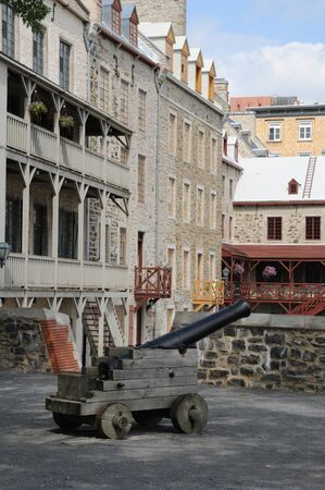 Canada, the historical district of Petit Champlain in Quebec  のeditorial素材