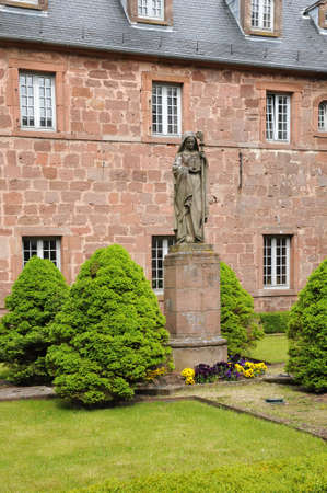 Monastery of Mont Sainte Odile in Alsaceの写真素材