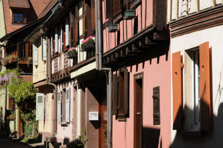 France, the village of Kaysersberg in Alsace のeditorial素材