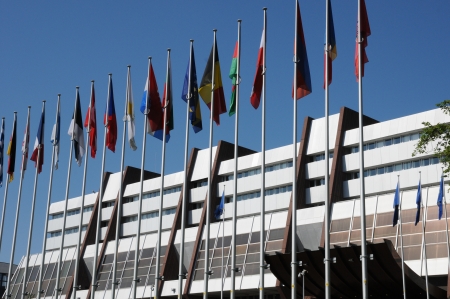 France, Alsace, Council of Europe of Strasbourgのeditorial素材