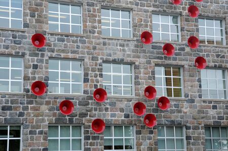 Canada; Quebec, Amable Belanger building in Montmagnyのeditorial素材